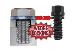 Proform 66753 3/8 x 1" Wedge Locking Header Bolt, Pack of 12