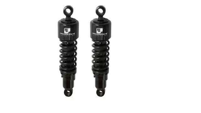 Progressive 412 Black 13" Heavy Duty Rear Shocks for 83-05 Harley Touring