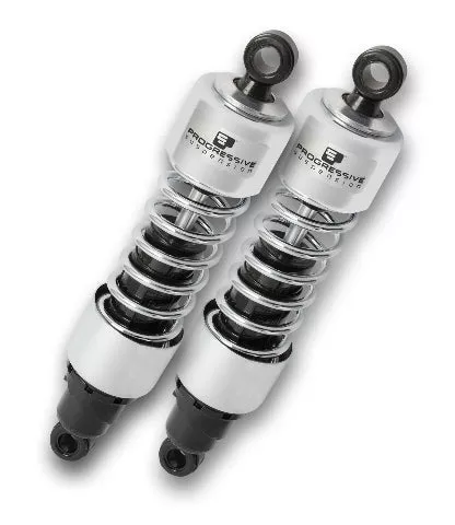 Progressive 412 Chrome 13.5" Standard Rear Shocks for 77-03 Harley Sportster FXR