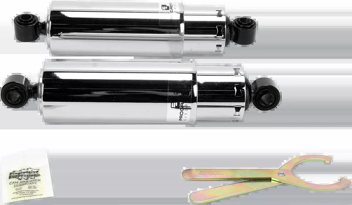 Progressive 412 Series Standard Rear Shocks w/ Cover 1991-2017 Harley Dyna FXD
