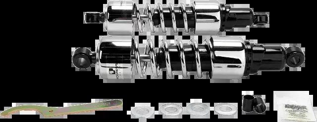 Progressive Chrome Heavy Duty 13.5" Rear Shocks 88-00 Honda GL1500 Gold Wing
