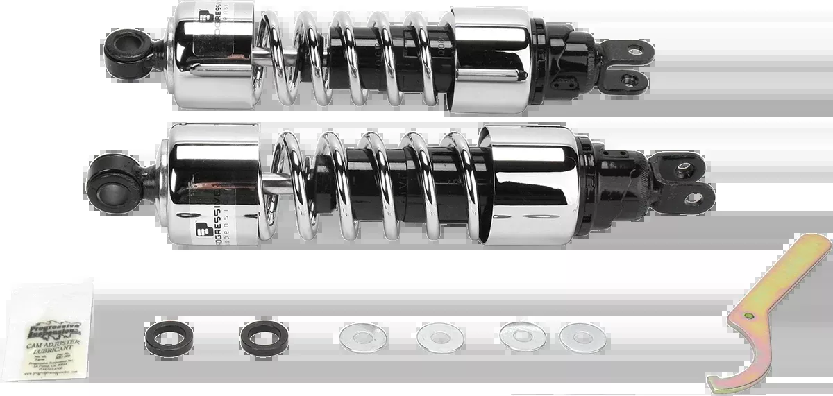 Progressive Chrome Heavy Duty 13" Rear Shocks 75-79 Honda GL1000 Gold Wing