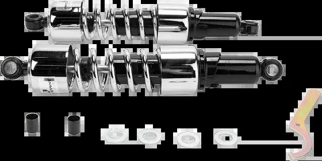 Progressive Chrome Heavy Duty 14.25" Rear Shocks 84-87 Honda GL1200 Gold Wing