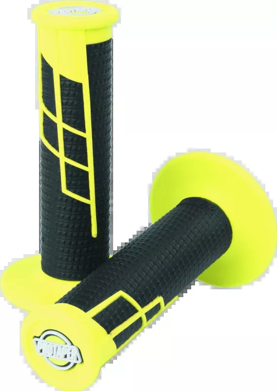 ProTaper Clamp-On 1/2 Waffle Grip - Neon Yellow/Black