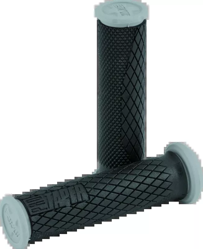 ProTaper Full Diamond Dual Density ATV Grips – Black/Gray