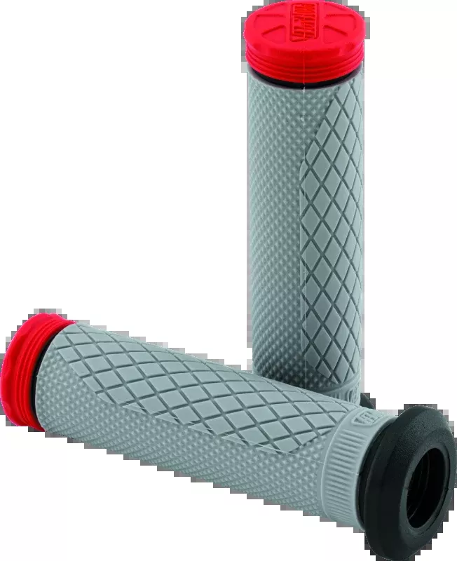 ProTaper Tri Density Full Diamond ATV Grips - Red