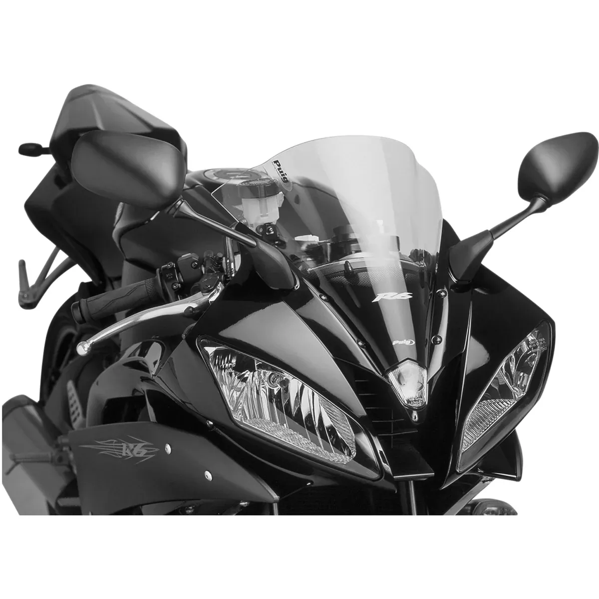 PUIG HI-TECH PARTS 2301-2405 4059W Z-Racing Windscreen Race Windscreen – 12-1/2″ – Clear – YZF-R6