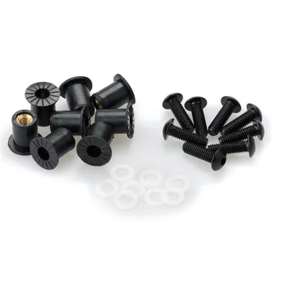 Puig Windscreen Fastener Kit with Wellnuts 8pc.