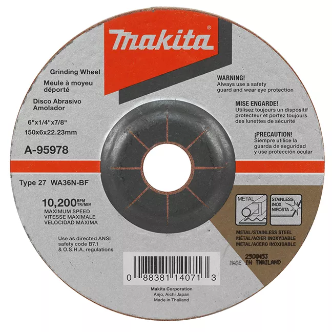 RED 5" GRINDING WHEELS