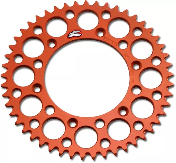 Renthal Rear Sprocket – Aluminum – 49 Tooth – Orange