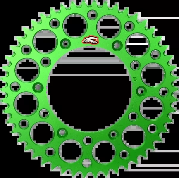 Renthal Rear Sprocket – Aluminum – 50 Tooth – Green – Kawasaki/Suzuki