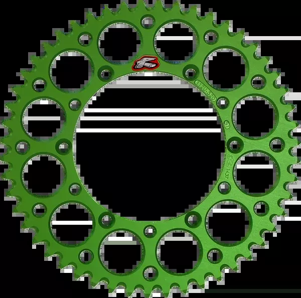 Renthal Rear Sprocket – Aluminum – 51 Tooth – Green – Kawasaki/Suzuki