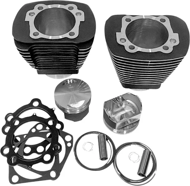 Revolution Performance 85" Black Bolt-On Big Bore Kit Flat Harley Evolution 84-99