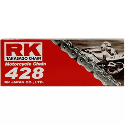 RK Chain RK-M 428 Standard Chain Natural Finish