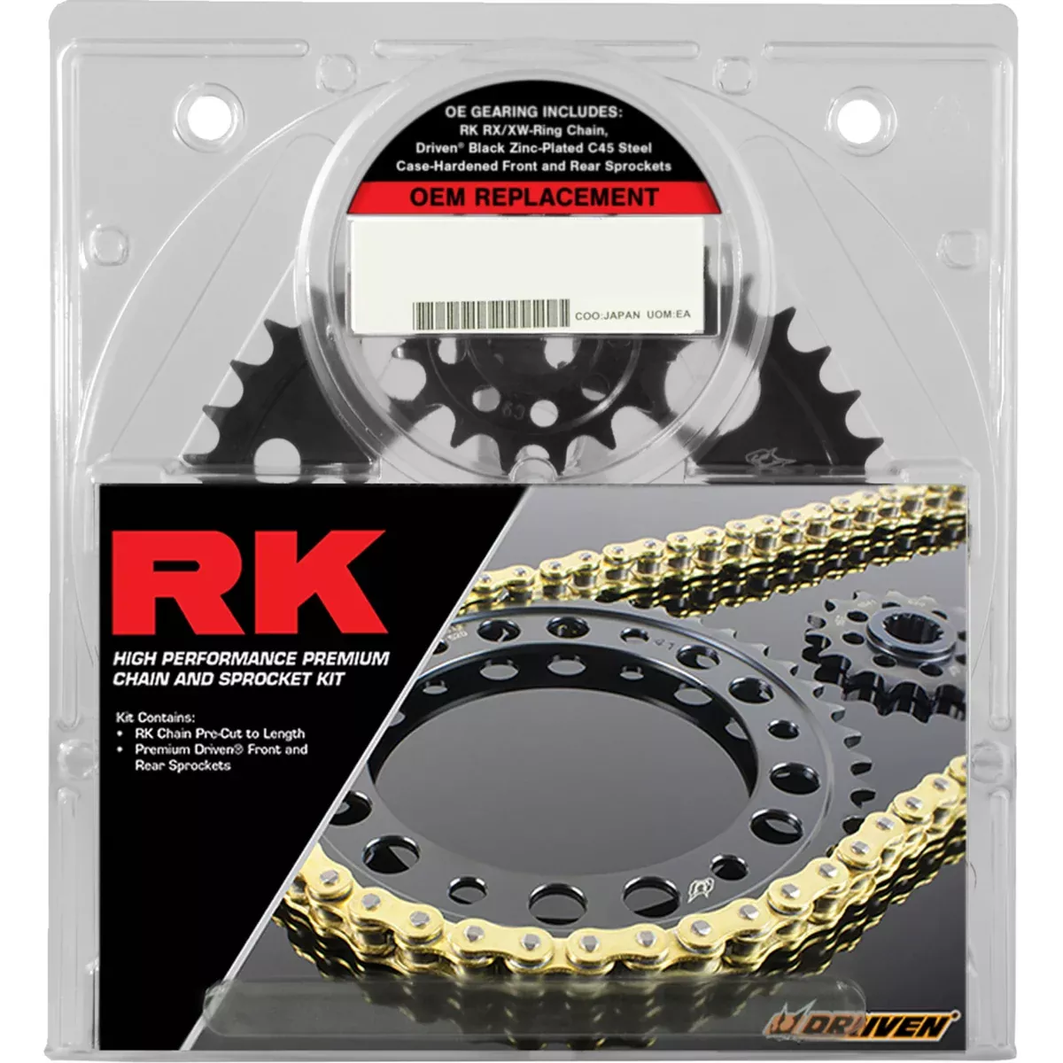 Rk OEM Replacement Chain And Sprocket Kit – 1062-070EX Honda CBR600RR 2007-2023