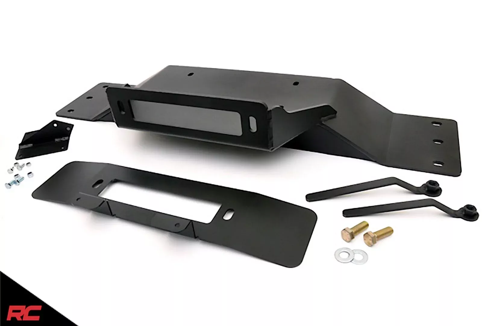 Rough Country 1010 Hidden Front Bumper Winch Mount Plate Kit 2009-2014 Ford F150