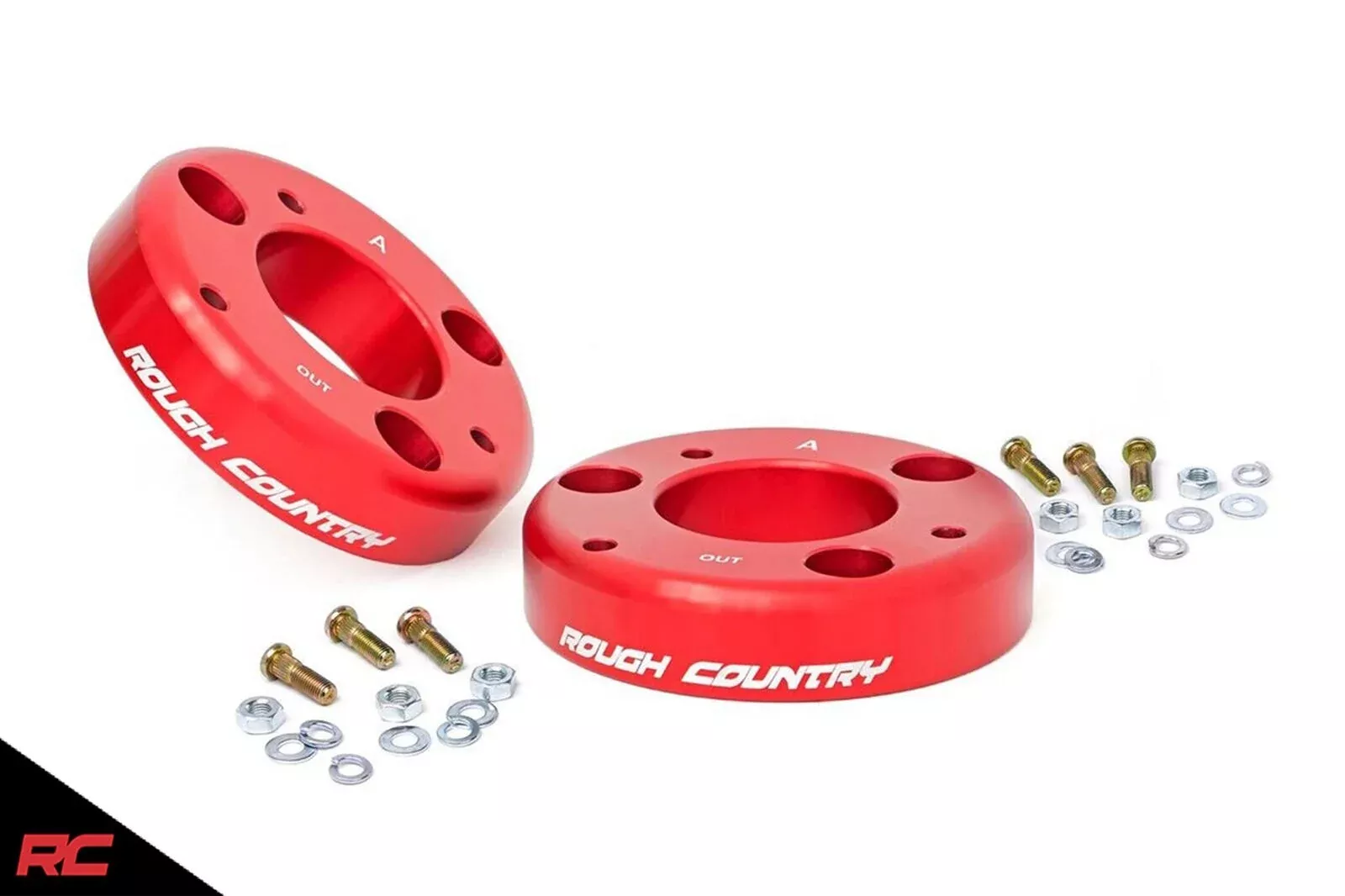 Rough Country 569RED Front 2" Billet Leveling Kit 2014-Up Ford F150 Suspension