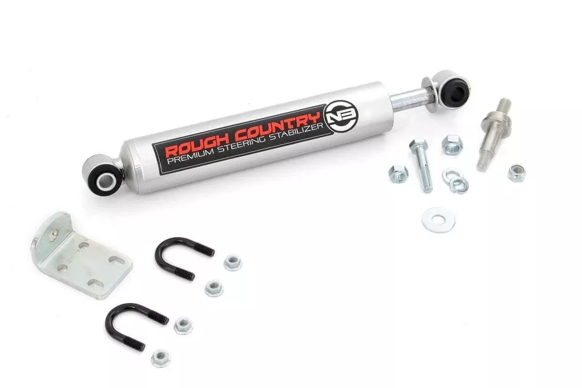 Rough Country 8732430 Big Bore Steering Stabilizer 1982-2004 GM S10 Blazer Jimmy