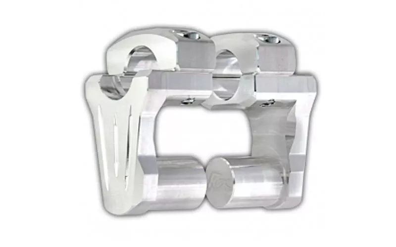 Rox Speed FX Pivoting Risers for 1" Diameter Handlebars -2" Rise, Chrome