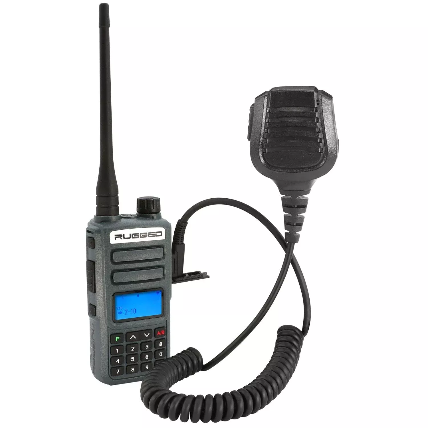 Rugged Radios BUNDLE – Rugged GMR2 PLUS GMRS and FRS Two Way Handheld Radio with Hand Mic GMR2-G