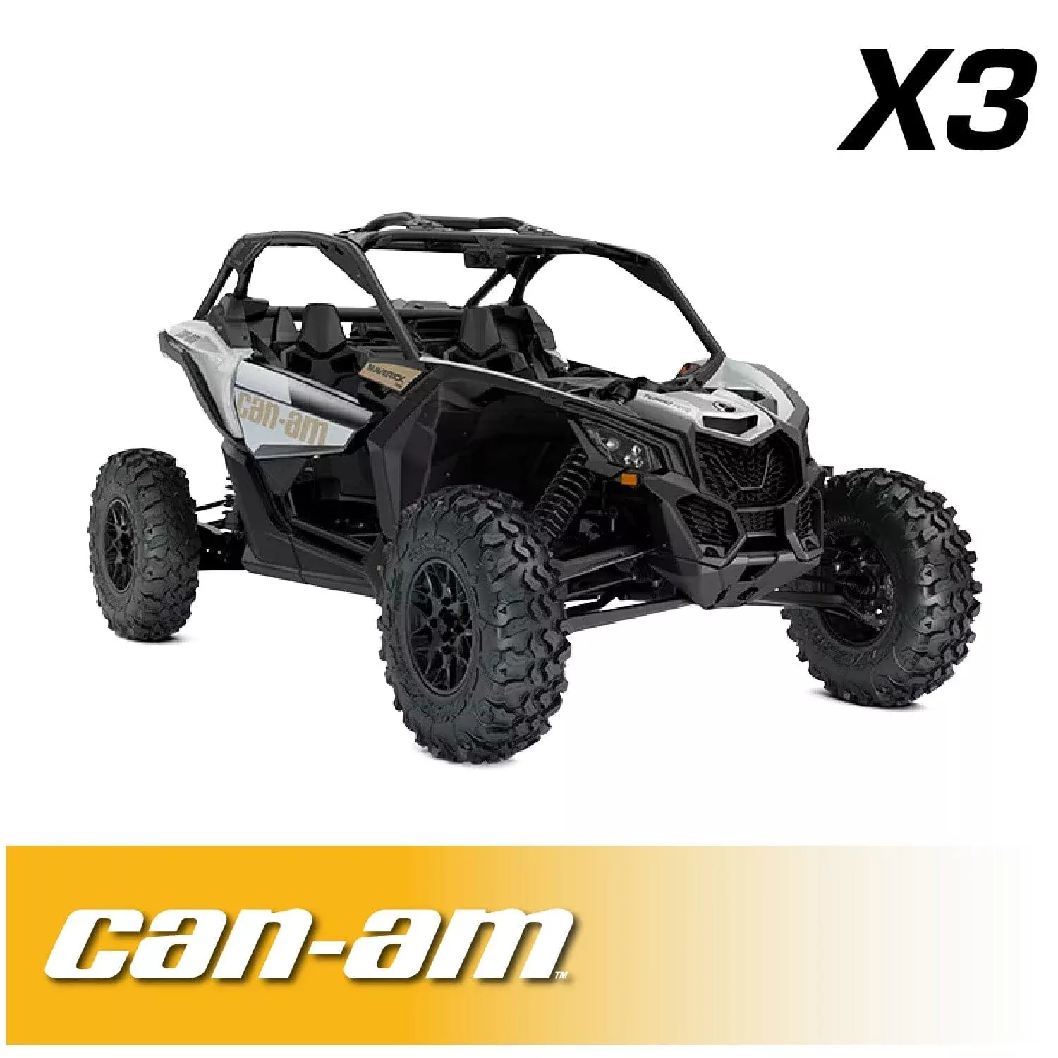 Rugged Radios Can-Am Maverick X3 Complete Communication Kit with Bluetooth Intercom and 2-Way Radio