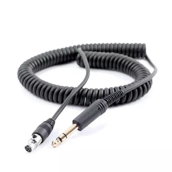 Rugged Radios Firetruck Intercom Headset Coil Cord for 1/4" Style Jacks & FHS Headset CC-1/4-FHS