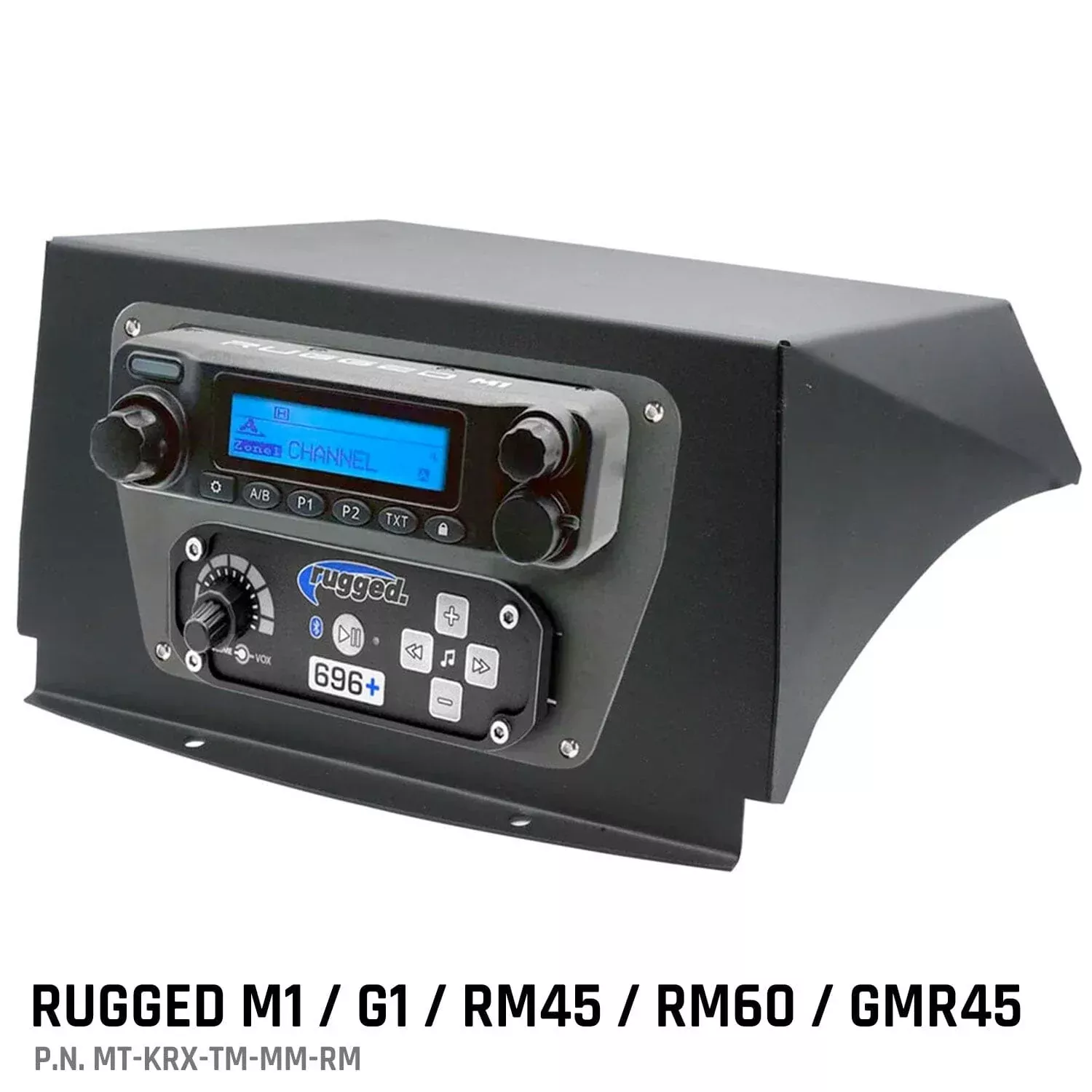 Rugged Radios Kawasaki KRX Multi-Mount Kit – Top Mount – for Rugged UTV Intercoms and Radios