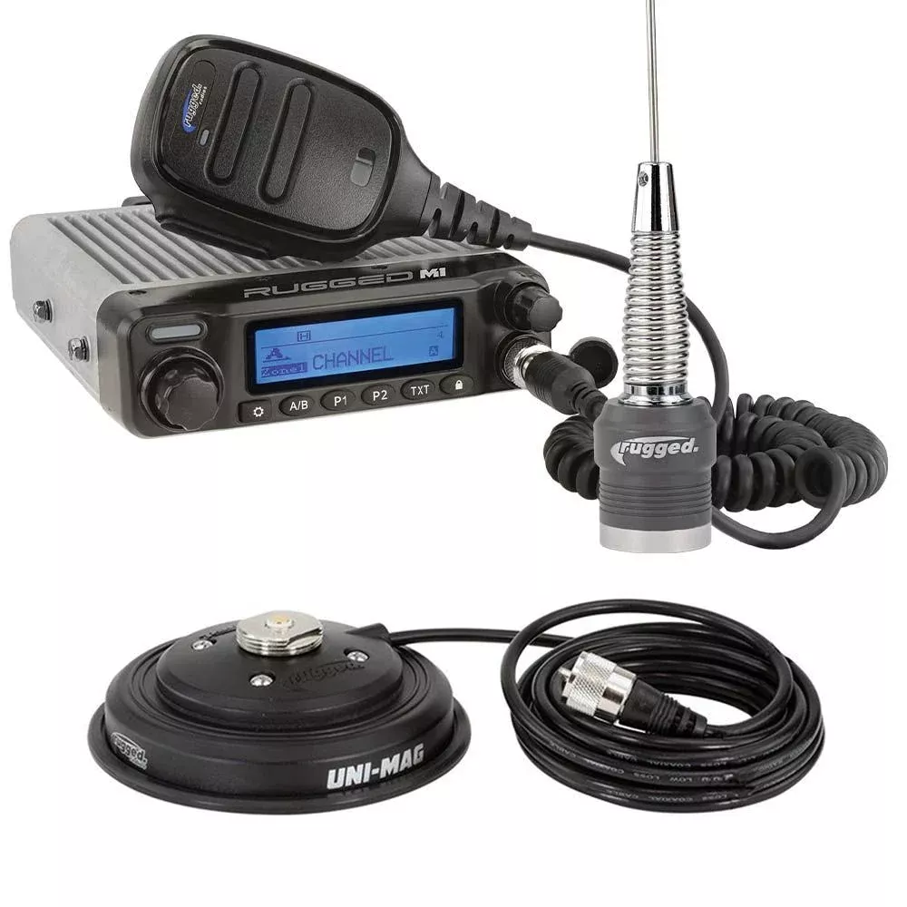 Rugged Radios Radio Kit – Rugged M1 RACE SERIES Waterproof Mobile with Antenna – Digital and Analog RK-M1-V