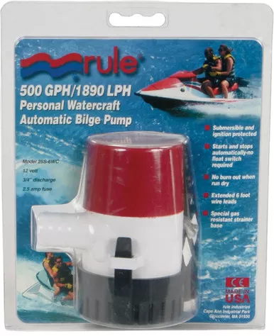 Rule Automatic Bilge Pump 500 Gph - 25S-6WC