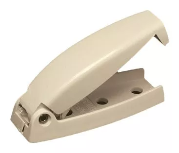 RV Designer E209 Plastic Rounded Baggage Door Catch Colonial White 2 Per Pack
