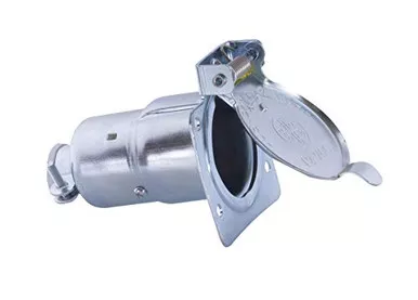 RV Designer P703 7-Way RV Socket Chrome Plated, Pollak Quality Connector