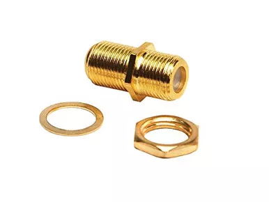 RV Designer T187 Gold Cable Splice for Coaxial Connections