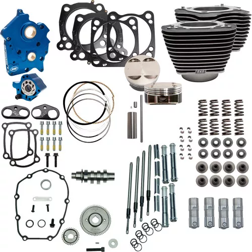 S&S 124" Power Package Kit Water Cooled for 107" Harley M8