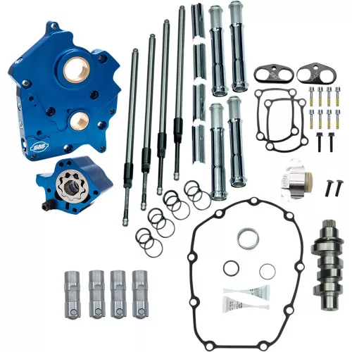 S&S 475 Camchest Kit for 2017-2026 Harley M8 Oil-Cooled - Chrome