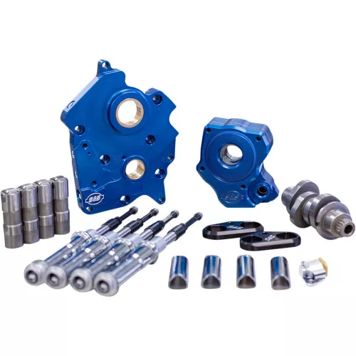 S&S Chain Drive Camchest Kit for Harley M8 Oil-Cooled - 465 Cam - Chrome