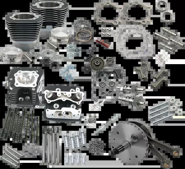 S&S Cycle 124″ Hot Set Up – Big Bore/Stroker – Wrinkle Black – 88A Twin Cam