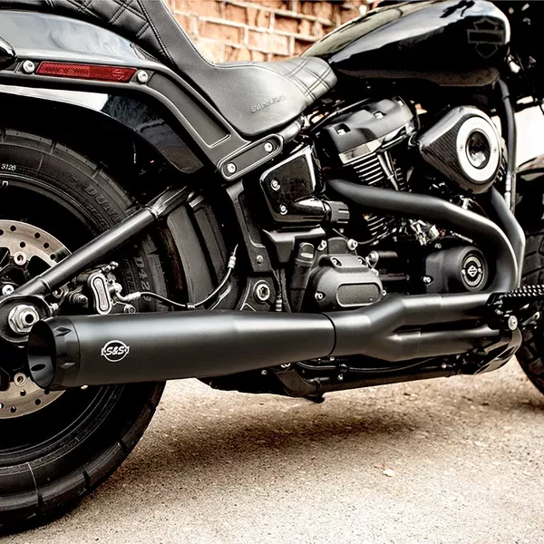 S&S Cycle 2-Into-1 Exhaust System – Black