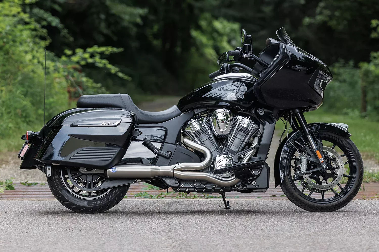 S&S CYCLE 2-into-1 Qualifier Exhaust System - 50-State - Brushed - Stainless Steel 550-1083
