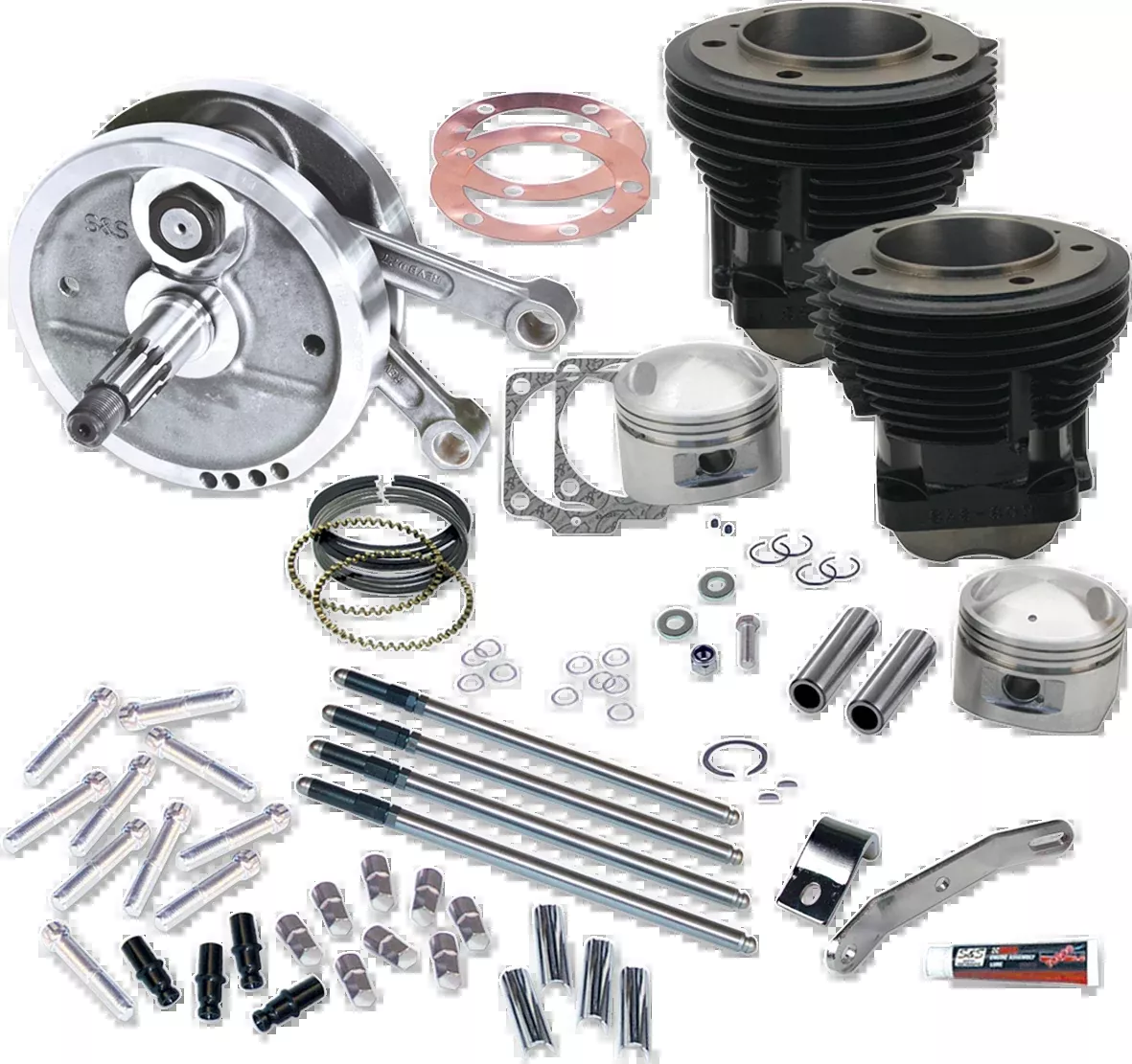 S&S CYCLE 96" Sidewinder Big Bore Stroker Engine Performance Kit 91-9134