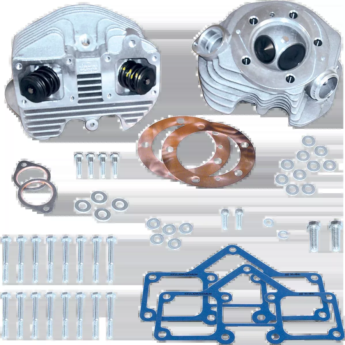 S&S CYCLE Cylinder Head Kit - Super Stock - Single Plug - O-Ring Style - Big Twin 90-1497