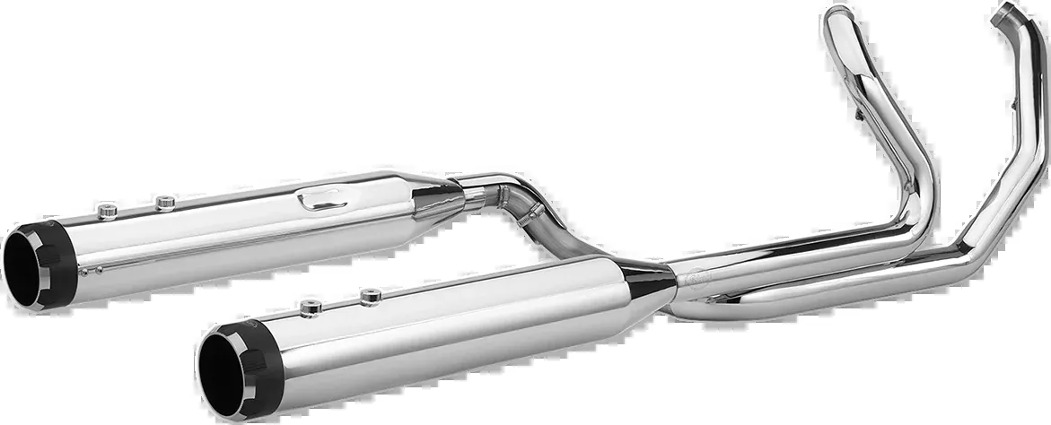 S&S CYCLE El Dorado Dual Exhaust System - Chrome - Black Thruster 550-0699C