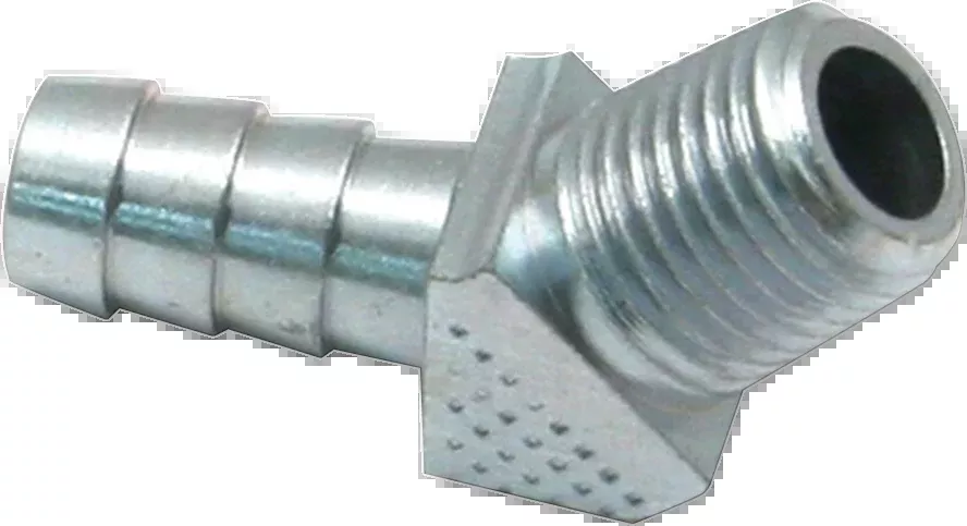S&S CYCLE Elbow - 45° - 1/4"-18 NPTF x .375" 50-8113