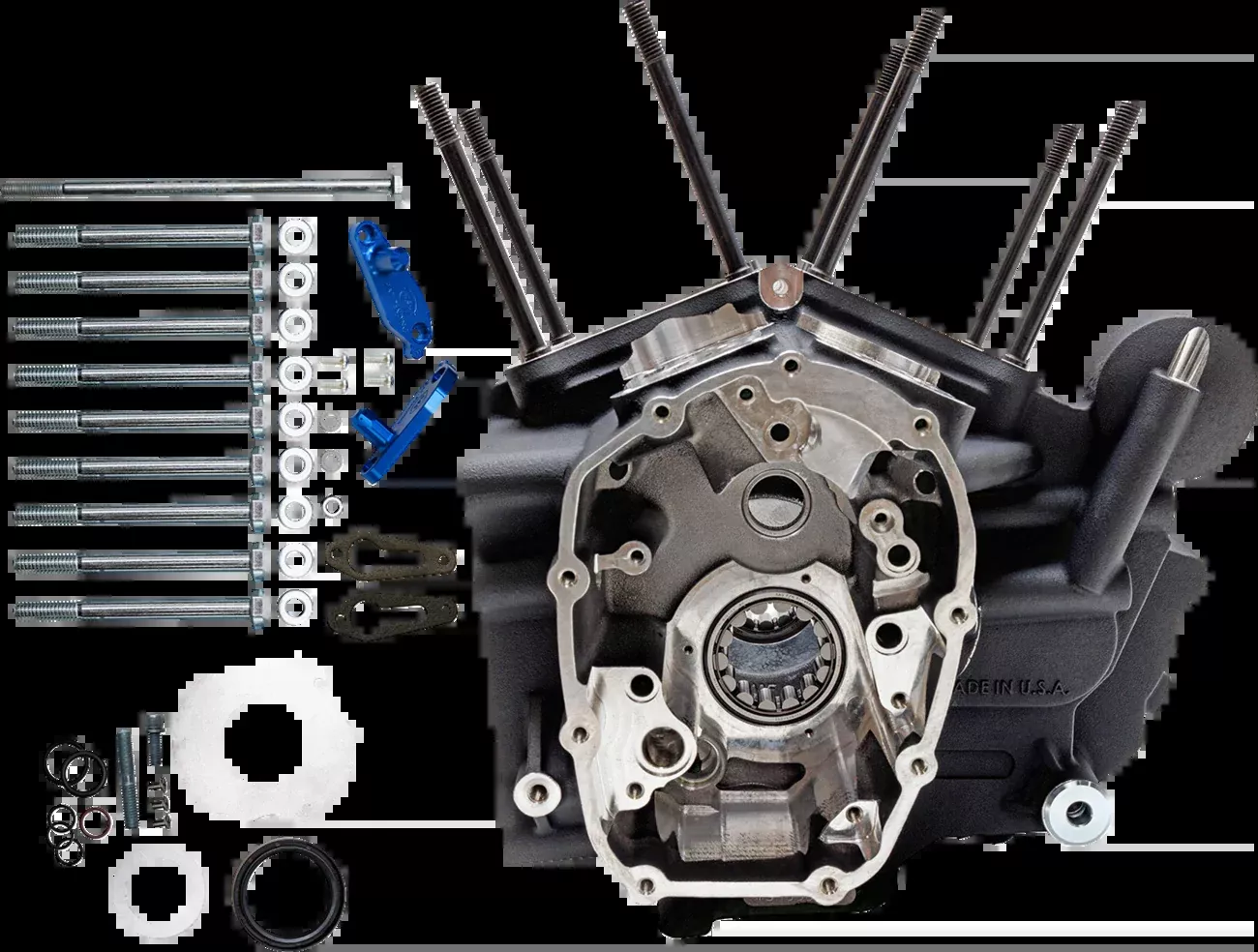 S&S CYCLE Engine Case - MK-Series - Performance Replacement - M8 Touring 310-1170