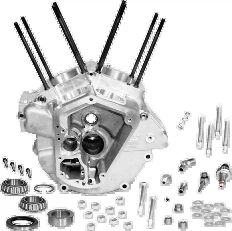 S&S CYCLE Engine Case -Super Stock - 3.500" - Evolution Big Twin 31-0000