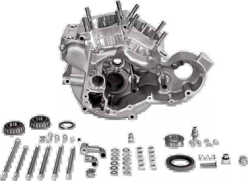 S&S CYCLE Engine Case - Super Stock Generator Style - Stock Bore - Big Twin '65-'69 31-0010