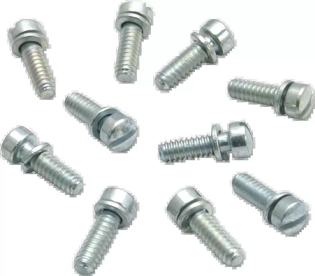 S&S CYCLE Float Bowl Slotted Screws - Super B/E/G - 10 Pack 50-0063