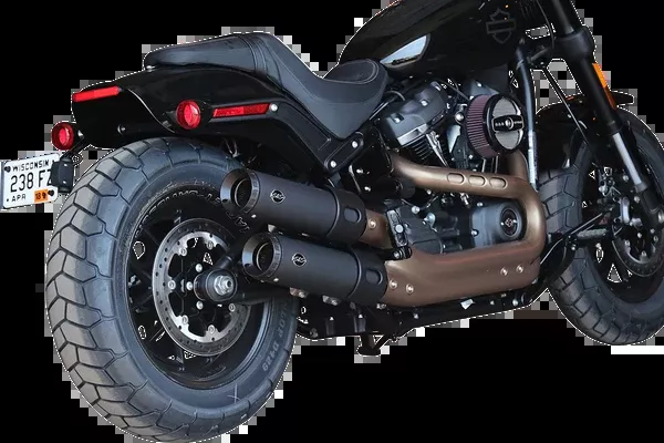S&S Cycle Grand National Slip-On Mufflers – Guardian Black – FXFB