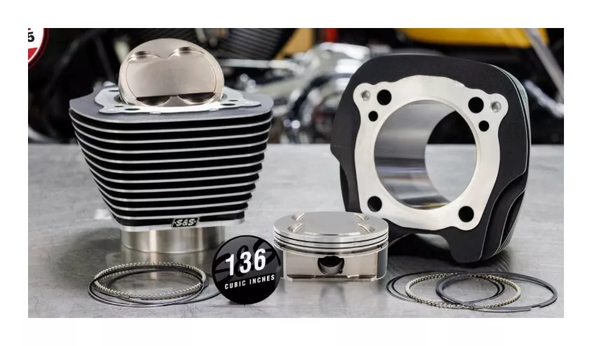 S&S Cycle High Compression 132" / 136" Big Bore Kit For Harley Milwaukee-Eight 2017-2026