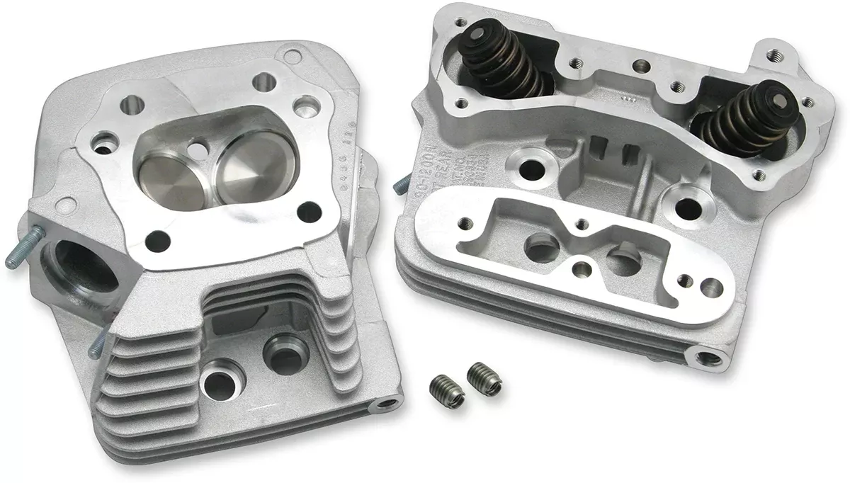 S&S CYCLE Performance Replacement Head - High Compression (76 cc) - Natural - Evolution Big Twin 106-6059