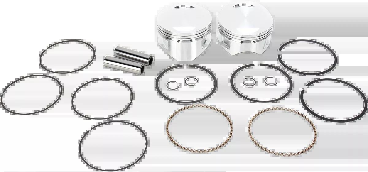 S&S CYCLE Piston Kit - For 113" Super Sidewinder - 4.000" - Standard 92-1410